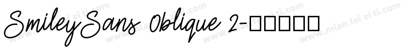 SmileySans 0blique 2字体转换